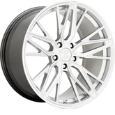 XO 20x9 Zurich Hyper Silver w/ Mirror Cut Face +20mm