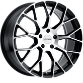 Petrol 20x8.5 P2B Gloss Black w/ Machined Face +35mm