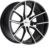 Cray 19x10.5 Spider Gloss Black w/ Mirror Cut Face +65mm