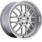 TSW 18x9.5 Valencia Silver w/ Mirror Cut Lip +40mm