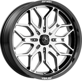 MSA Offroad Wheels 20x7 M47 Sniper Gloss Black Machined +10mm