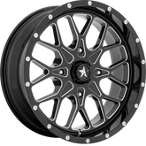 MSA Offroad Wheels 14x7 M45 Portal Gloss Black Milled +10mm