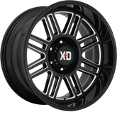 XD 20x9 XD850 Cage Gloss Black Milled +18mm