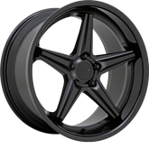 TSW 19x8.5 Launch Matte Black w/ Gloss Black Lip +20mm