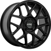 KMC 17x8 KM708 Bully Satin Black +38mm