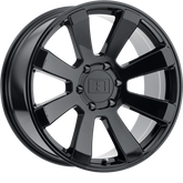 Level 8 17x8.5 Enforcer Gloss Black -6mm