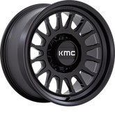KMC 18x9 KM447 Impact Forged Monoblock Satin Black -12mm