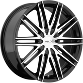 Helo 17x7.5 HE880 Gloss Black w/ Machined Face +42mm