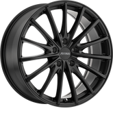 Petrol 18x8 P3A Matte Black +35mm