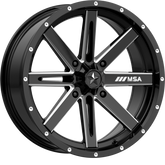 MSA Offroad Wheels 16x7 M41 Boxer Gloss Black Milled +10mm