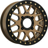 KMC Powersports 15x6 KS235 Grenade Beadlock Satin Bronze +38mm