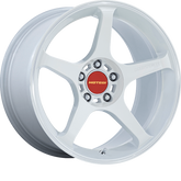 Motegi Racing 18x10.5 MR159 Battle V Matsuri White Pearl w/ Machined Lip Stripe +35mm