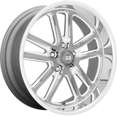 US Mags 20x9.5 U130 Bullet Textured Gunmetal w/ Milled Edges +1mm