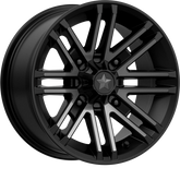 MSA Offroad Wheels 16x7 M40 Rogue Satin Black w/ Titanium Tint +10mm