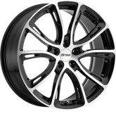 Petrol 19x8 P5A Gloss Black w/ Machine Cut Face +40mm