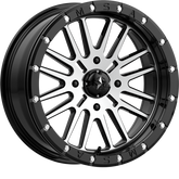 MSA Offroad Wheels 14x7 M37 Brute Beadlock Gloss Black Machined +10mm