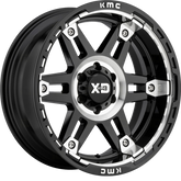 XD 20x9 XD840 Spy II Gloss Black Machined +18mm
