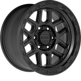 KMC 20x9 KM544 Mesa Satin Black w/ Gloss Black Lip +25mm