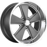 US Mags 20x9 U120 Roadster Textured Gray w/ Diamond Cut Lip +18mm