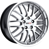 Cray 20x10.5 Manta Hyper Silver w/ Mirror Cut Lip +65mm