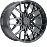 XO 19x8.5 Phoenix Gunmetal w/ Brushed Gunmetal Face +35mm