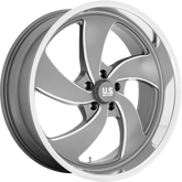 US Mags 20x9.5 U133 Desperado Anthracite Milled w/ Diamond Cut Lip +1mm