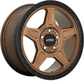 KMC 18x8 KM721 Alpine Matte Bronze w/ Black Lip +38mm