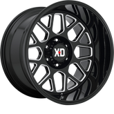 XD 20x9 XD849 Grenade 2 Gloss Black Milled +18mm