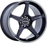 Motegi Racing 18x10.5 MR159 Battle V Obsidian Blue w/ Machined Lip Stripe +25mm