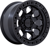KMC 17x9 KM550 Riot SBL Satin Black -12mm