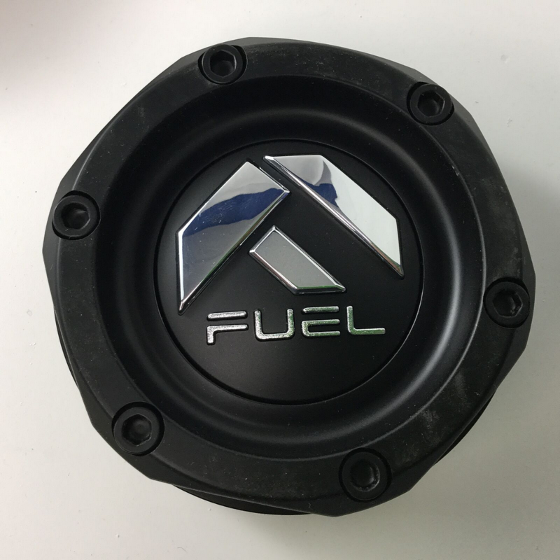 Fuel Matte Black with Red Logo Snap-In Cap for 6x5.5 and 5x150