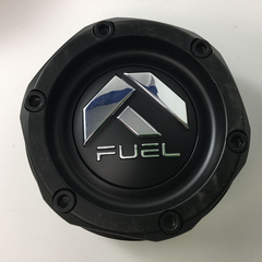 Fuel Matte Black with Red Logo Snap-In Cap for 6x5.5 and 5x150