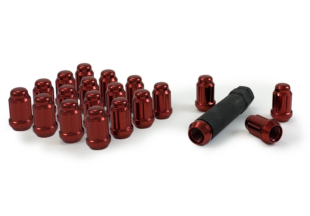 Gorilla Automotive Red 5-Lug 1/2 Spline WIK Pass