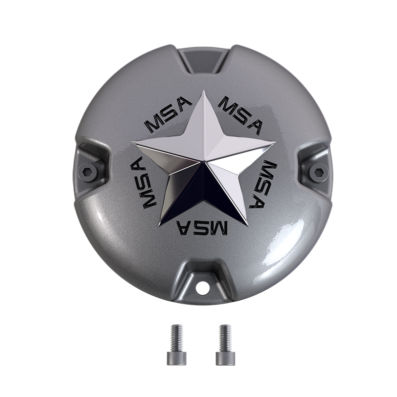 MSA Offroad Wheels Chrome MSA Star Bolton Chrome Star Center Cap - Silver