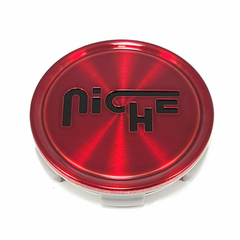 Niche 2.70" Gloss Red with Black Logo Flat Cap