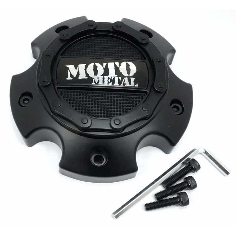 Moto Metal Satin Black Hub Cap For 5X5.5/150 (MO971/MO972)