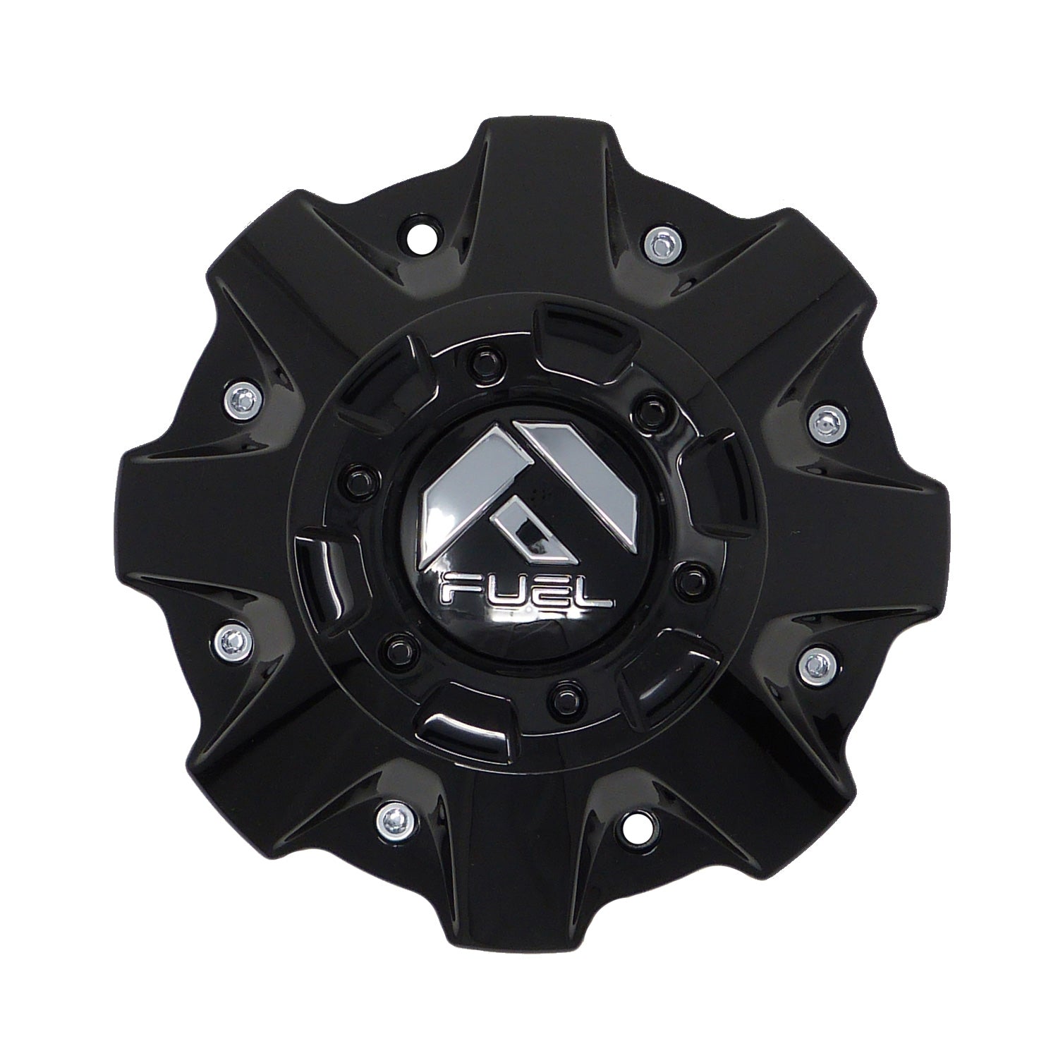 Fuel Gloss Black Cap with Riser 1002-56GB Hub Cap