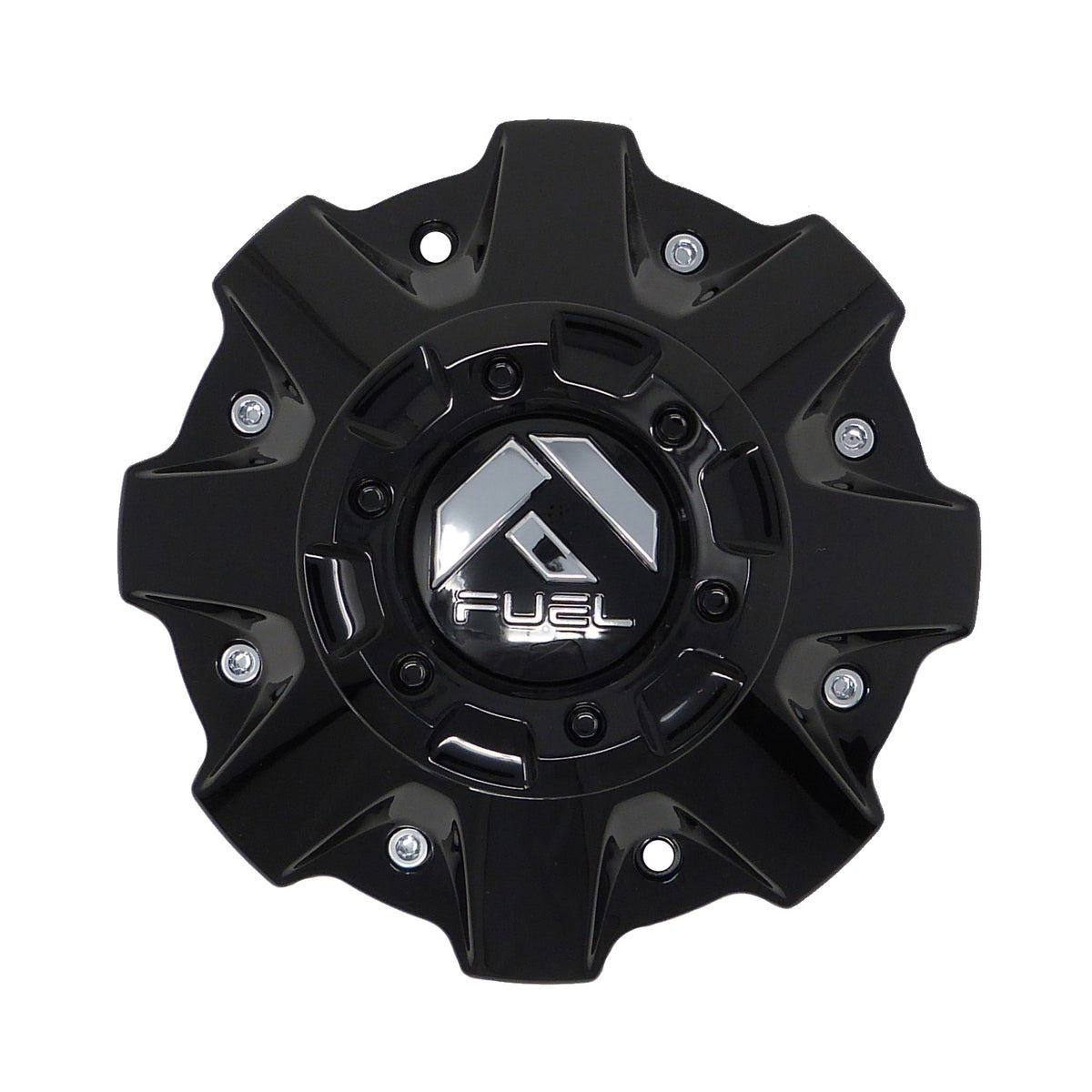 Fuel Gloss Black Cap with Riser 1002-56GB Hub Cap