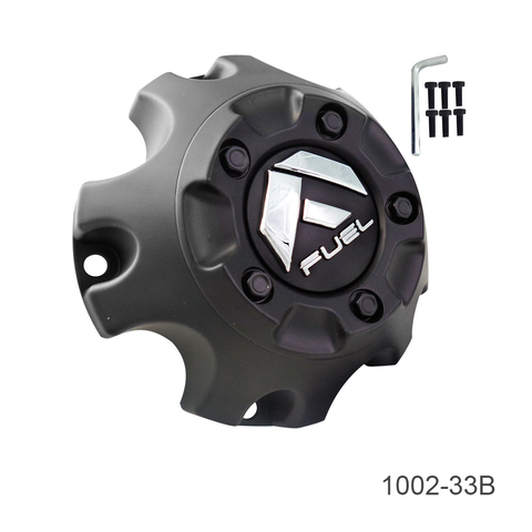 Fuel Bolt-On Cap Matte Black with Chrome 5X5.0