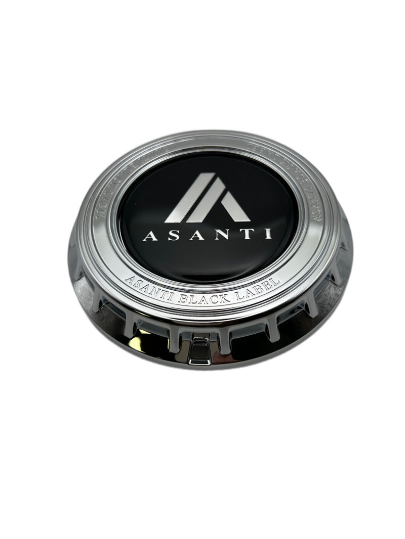 Asanti Viceroy Snap-In Cap (Matte Black/Gloss Black/Gloss Black/Chrome)