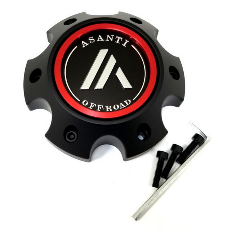 Asanti Offroad Satin Black Hub Cap for 6X5.5 H42
