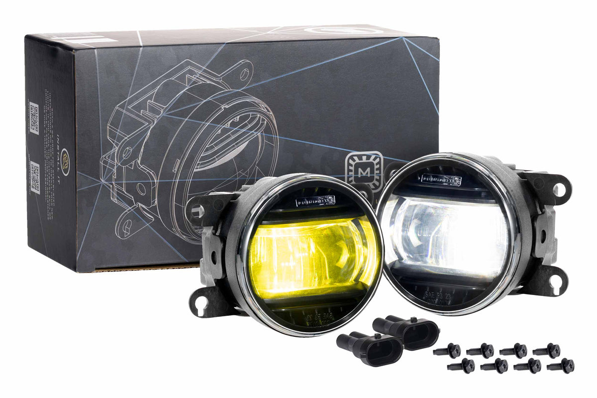 Morimoto Evo SAE S Fog Lights Set in White Yellow XB