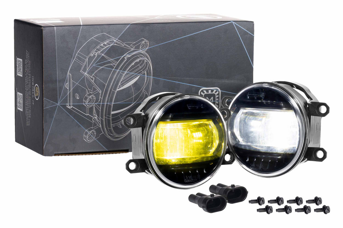 Morimoto Evo SAE T Fog Lights Set in White Yellow XB