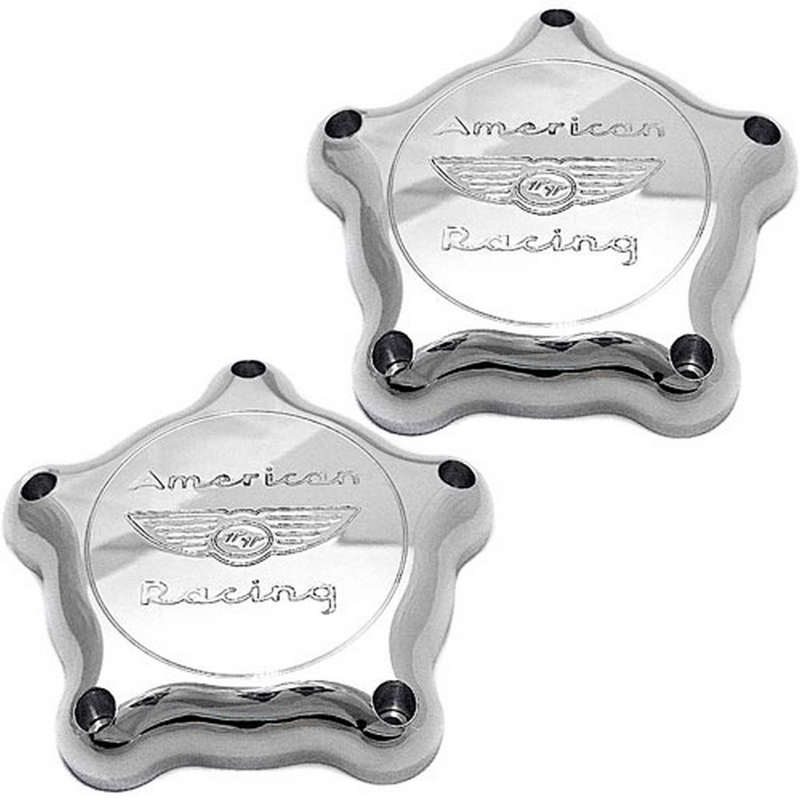American Racing Bonneville Flat TT Chrome Cap Pair