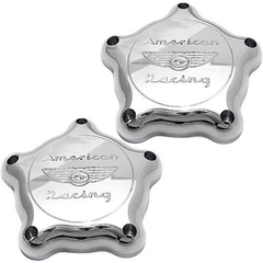American Racing Bonneville Flat TT Chrome Cap Pair