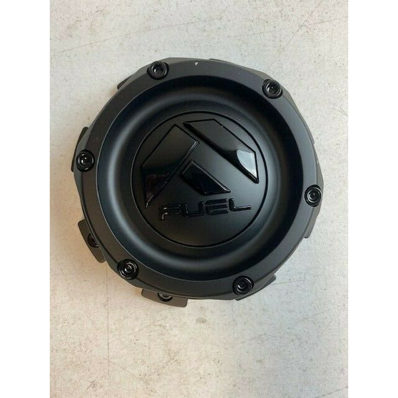 Fuel Matte Black with Gloss Black Bolt-On Hub Cap for 8X6.5/170 (1.72")