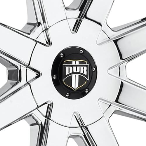 DUB Powder Chrome Push-In Center Cap