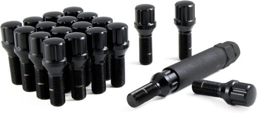 Gorilla Automotive Cone Bolt 17mm 14-1.25 Black 27mm Bulk