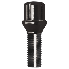 Gorilla Automotive Spline Black Lug Bolt 12-1.25 28mm Bulk