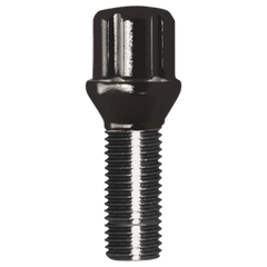 Gorilla Automotive Spline Lug Bolt 14x1.25 50mm Black (Bulk Pack)